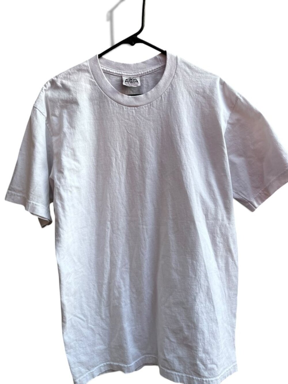 Pro Club Super Heavyweight White Blank Crewneck T-Shirt Size Large Tall